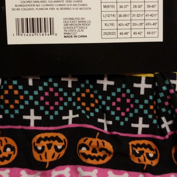 Bobbie Brooks Halloween Tee & Leggings "HALLO QUEEN", Size L NWT - Picture 5 of 6